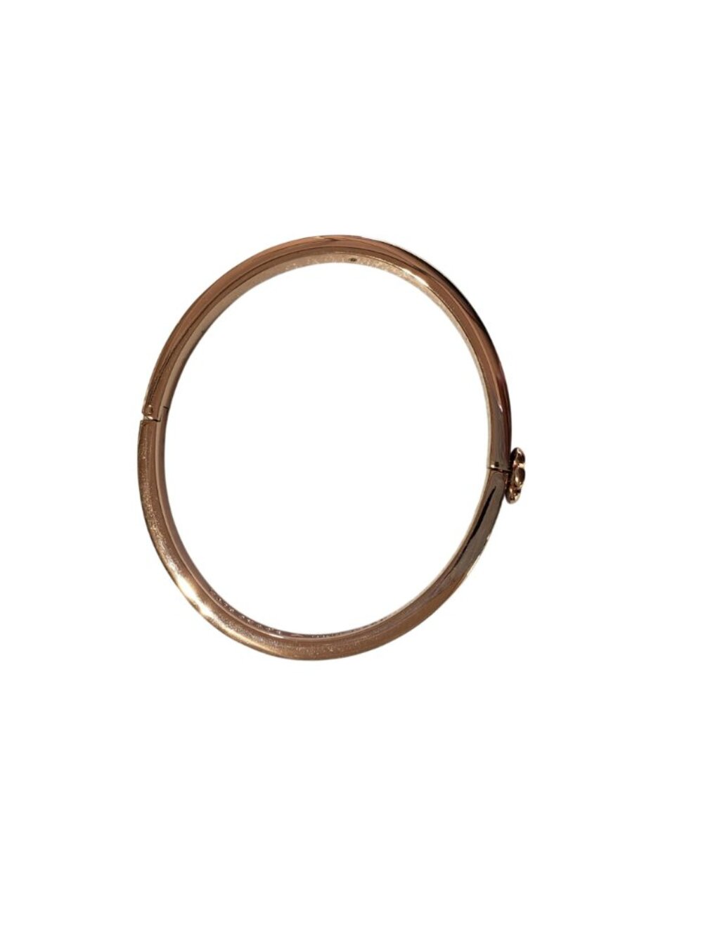 Kate Spade Pink Glitter Gold Tone Hinged Bangle Bracelet - Picture 8 of 10
